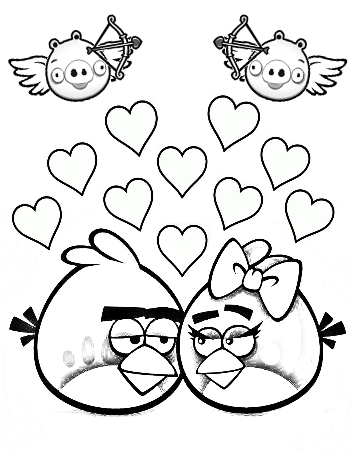 valentine day coloring pages and activity - photo #41